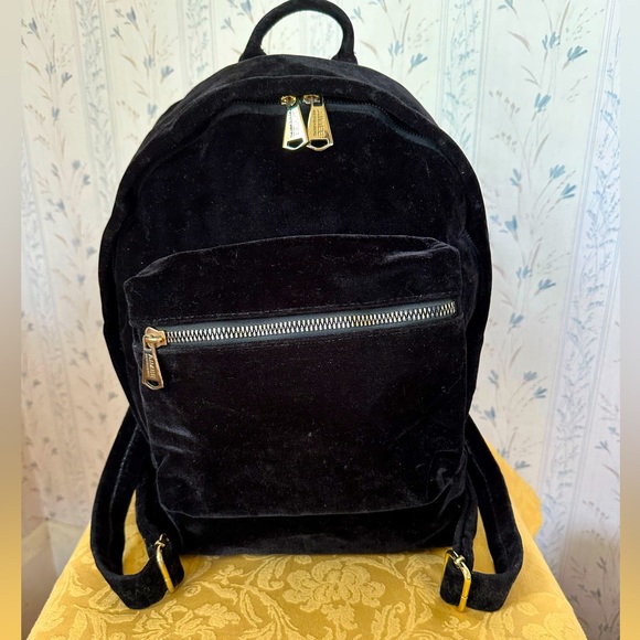 Aimee Kestenberg Black Velvet Backpack - Picture 1 of 16